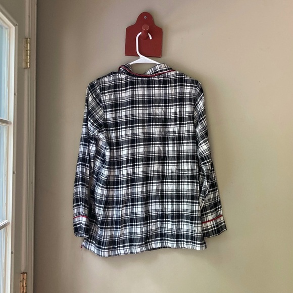 Chaps Black/White Plaid Pj Set S - Picture 4 of 8
